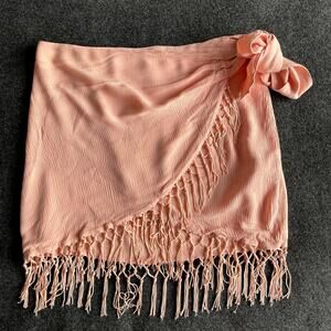 Cleobella Camila Wrap Fringe Mini Skirt Size Medium